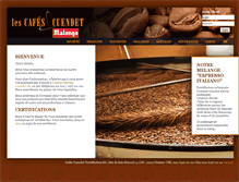 Tablet Screenshot of cafes-cuendet.ch